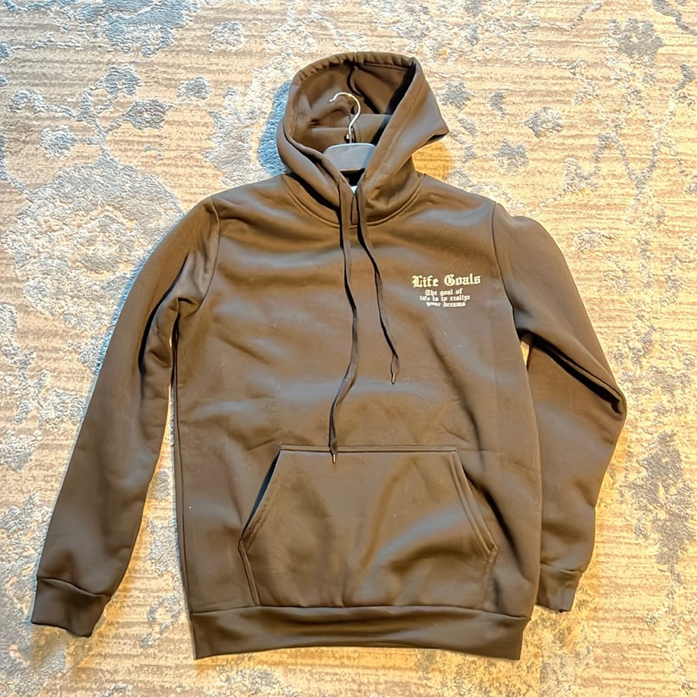 Men’s sweatshirt hoodie black size small